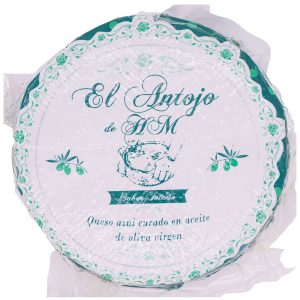 Queso azul curado en aceite de oliva virgen